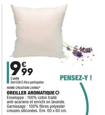 ALDI Oreiller Aromatique offre