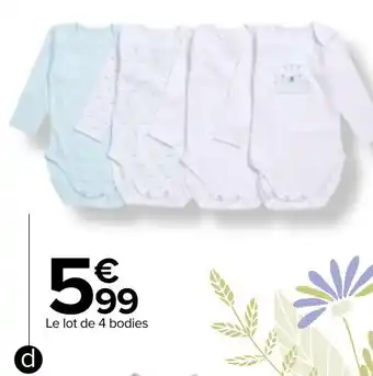 Carrefour Bodies manches longues offre
