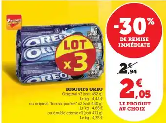 Super U BISCUITS OREO offre