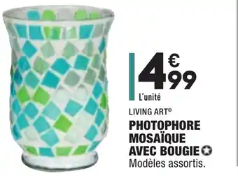 ALDI Photophore mosaïque avec Bougie offre