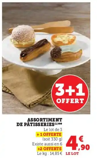 Super U ASSORTIMENT DE PÂTISSERIES (1) ** offre
