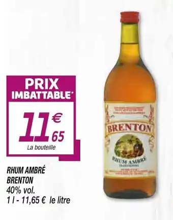 Netto Rhum Ambré Brenton offre