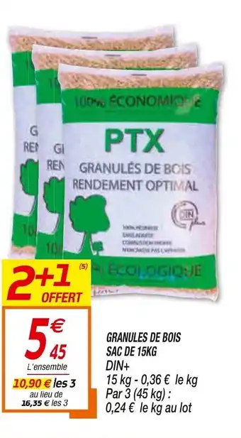 Granules de Bois Sac de 15kg