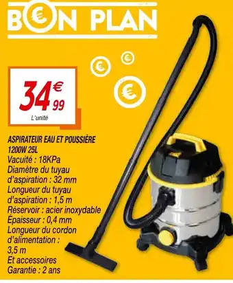 Netto Aspirateur eau et poussière offre