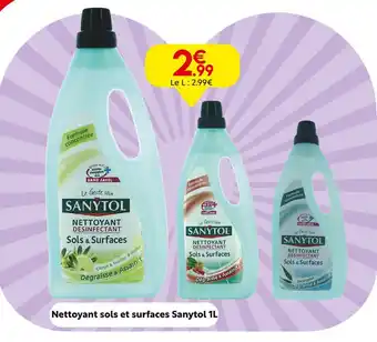 Maxi Bazar Sanytol Nettoyant sols et surfaces 1L offre