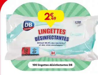 DB Entretien 100 lingettes désinfectantes