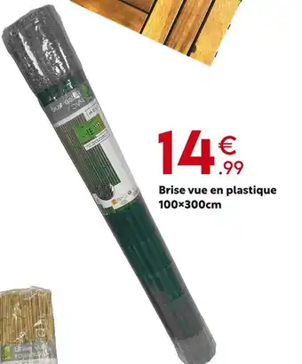 Brise vue en plastique 100x300cm