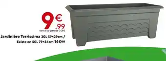 Maxi Bazar Jardinière Terrissima 30L 59x29cm offre