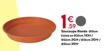 Maxi Bazar Soucoupe Ronda Ø15cm offre