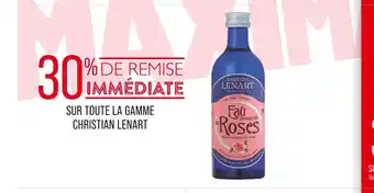 Match CHRISTIAN LENART 30% DE REMISE IMMÉDIATE SUR TOUTE LA GAMME CHRISTIAN LENART offre
