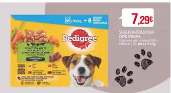Match PEDIGREE SACHETS FRAÎCHEUR POUR CHIEN offre