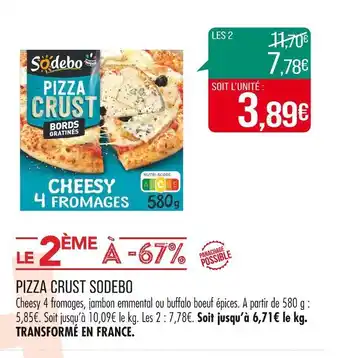 Match SODEBO PIZZA CRUST offre