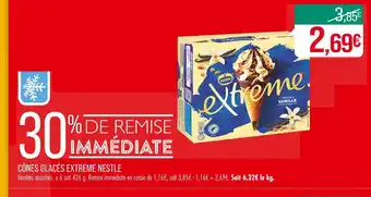 Match NESTLE CÔNES GLACÉS EXTREME offre