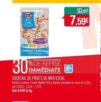 Match ESCAL COCKTAIL DE FRUITS DE MER offre