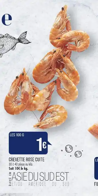 Match CREVETTE ROSE CUITE offre