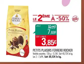 Match FERRERO PETITS PLAISIRS ROCHER offre