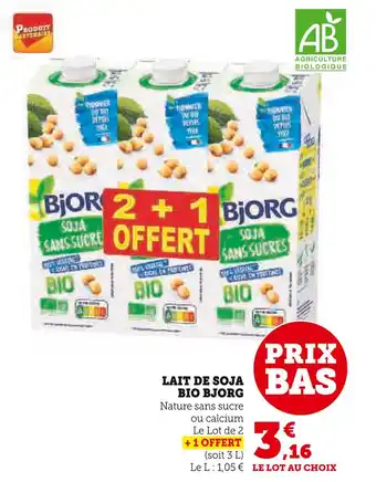 BJORG LAIT DE SOJA BIO