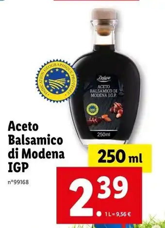Lidl Deluxe Aceto Balsamico di Modena IGP offre