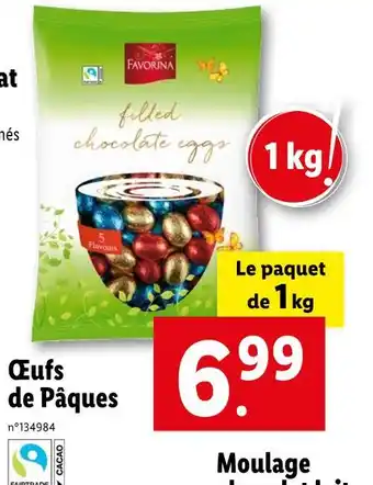 Lidl FAVORINA Œufs de Pâques offre