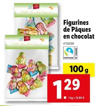 Lidl FAVORINA Figurines de Pâques en chocolat offre