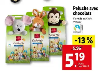 Lidl FAVORINA Peluche avec chocolats offre