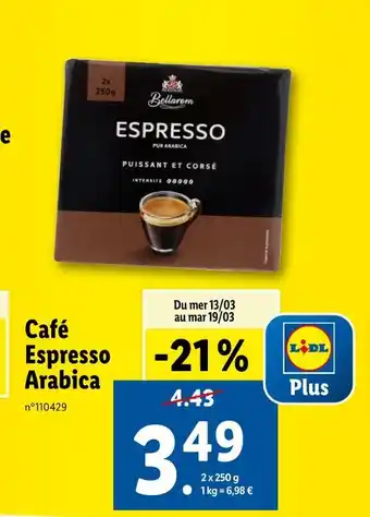 Lidl Bellarom Café Espresso Arabica offre