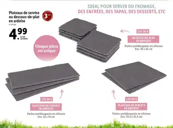 Lidl Plateaux de service ou dessous-de-plat en ardoise offre