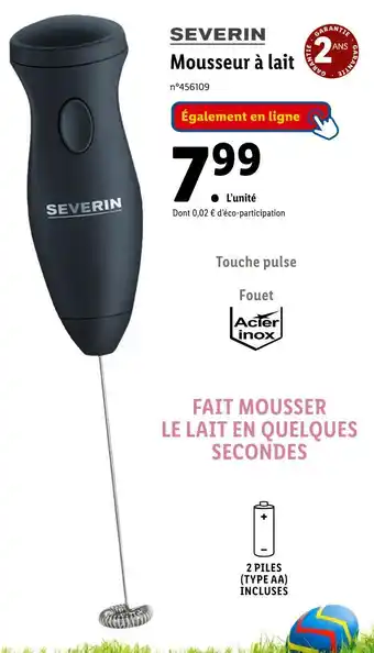 Lidl Severin Mousseur à lait offre