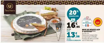 U Express U SAVEURS BRIE DE MEAUX AOP offre