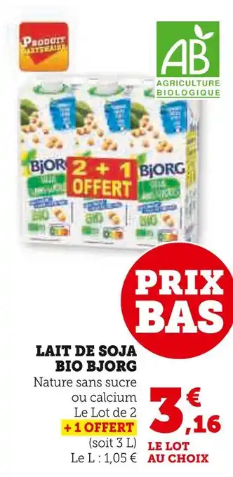 U Express BJORG LAIT DE SOJA BIO offre