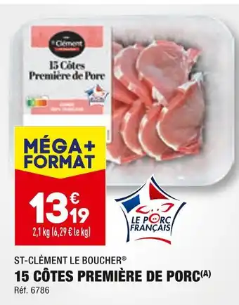 ALDI ST-CLÉMENT LE BOUCHER 15 CÔTES PREMIÈRE DE PORC offre