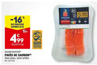 ALDI GOLDEN SEAFOOD PAVÉS DE SAUMON offre