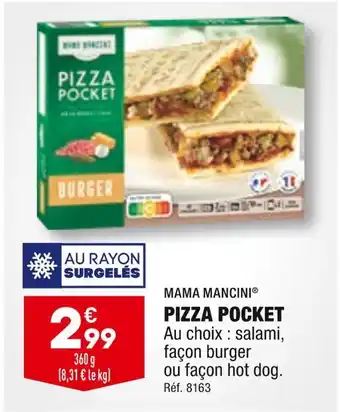 ALDI MAMA MANCINI PIZZA POCKET offre