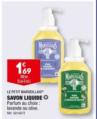 ALDI LE PETIT MARSEILLAIS SAVON LIQUIDE offre