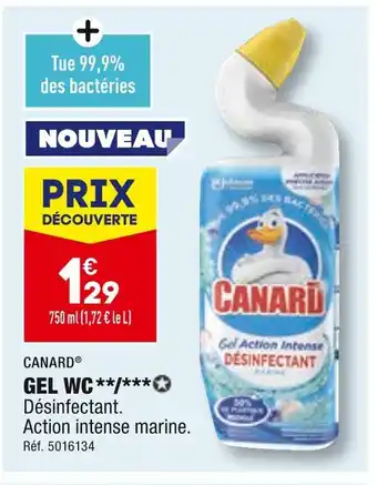 ALDI CANARD GEL WC offre