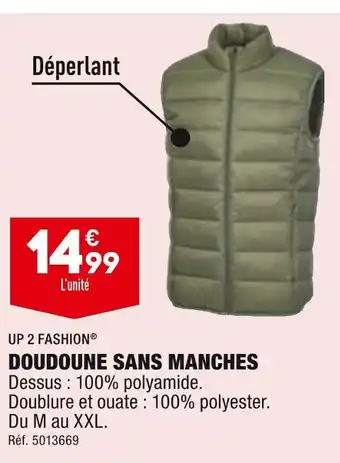 ALDI UP 2 FASHION DOUDOUNE SANS MANCHES offre