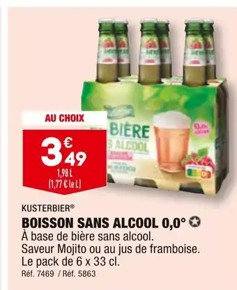 ALDI KUSTERBIER BOISSON SANS ALCOOL 0,0° offre