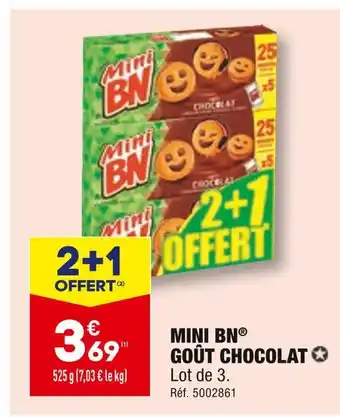 ALDI MINI BN MINI BN GOÛT CHOCOLAT offre