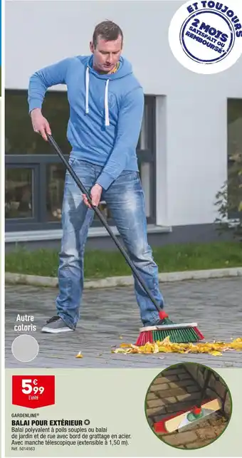 ALDI GARDENLINE BALAI POUR EXTÉRIEUR offre