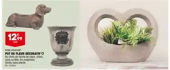 ALDI HOME CREATION POT DE FLEUR DÉCORATIF offre