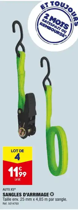 ALDI AUTO XS SANGLES D’ARRIMAGE offre