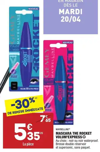 ALDI Mascara the Rocket Volum'Express offre