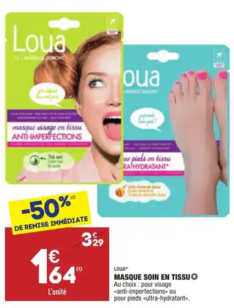 ALDI Masque soin en tissu offre