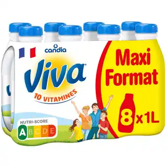 Carrefour VIVA Lait U.H.T. Calcium et Vitamines D Maxi Format offre