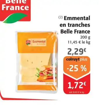 (2) Emmental en tranches