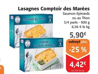 Colruyt Lasagnes comptoir des marees offre