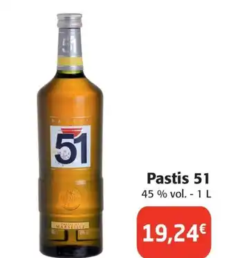 Colruyt Pastis 51 45% vol. - 1 L offre