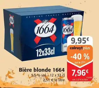 Colruyt Bière blonde 1664 offre