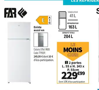 Conforama FAR RÉF. 2 PORTES FAR DP2024W offre