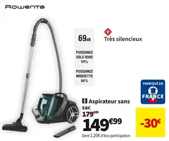 Conforama ROWENTA ASPIRATEUR SANS SAC RO7212EA offre